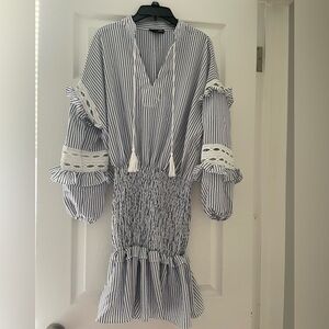 Bloomingdales Aqua mini dress